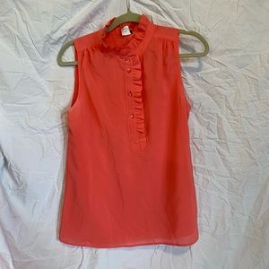 Coral J. Crew blouse